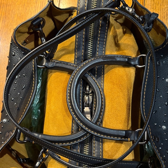 Coach 1941 Rogue 39 Black Leather Handbag - Picture 14 of 14